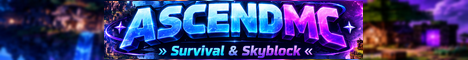 AscendMC Minecraft Server banner