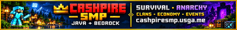 Cashpire Smp Minecraft Server banner