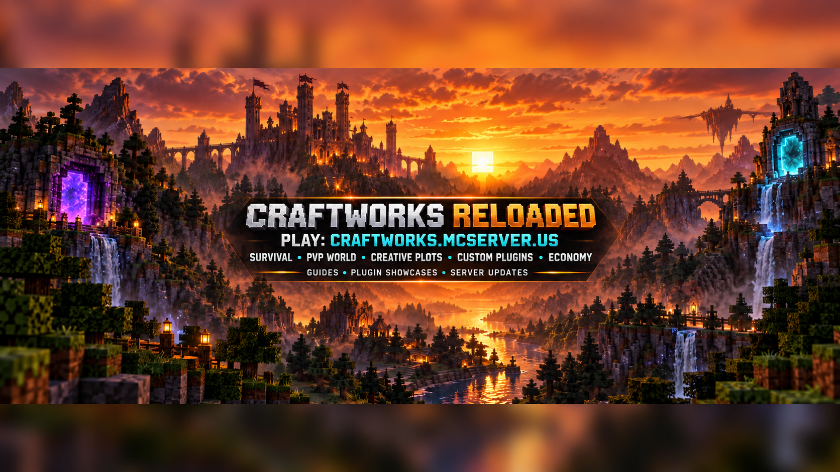 CraftWorks Reloaded Minecraft Server banner