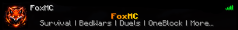 FoxMC Minecraft Server banner