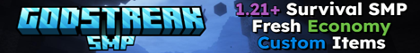 Godstreak SMP Minecraft Server banner