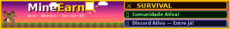 Mine Earn Minecraft Server banner