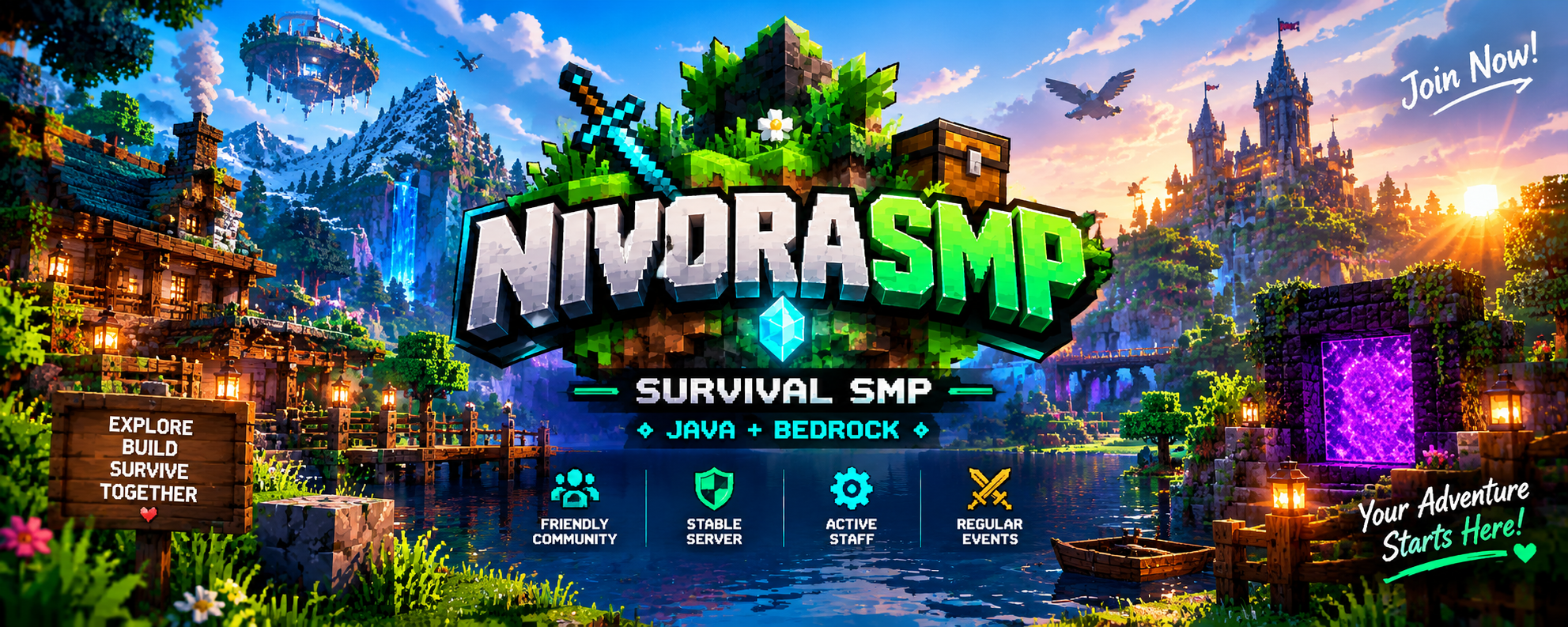 My survival servers Minecraft Server banner