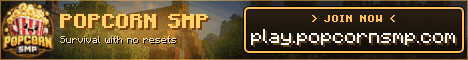 Popcorn SMP Minecraft Server banner