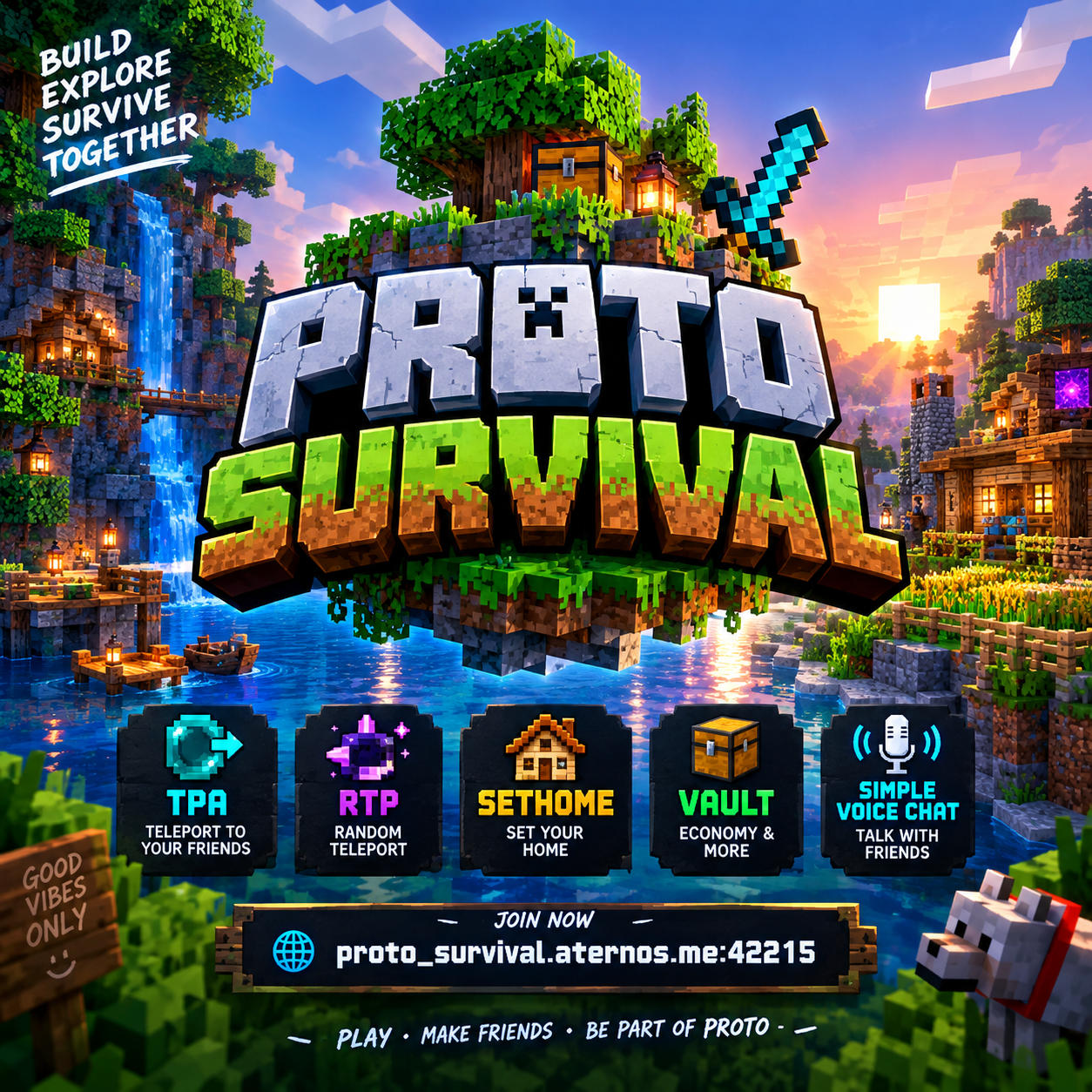 proto_survival.aternos.me:42215 Minecraft Server banner