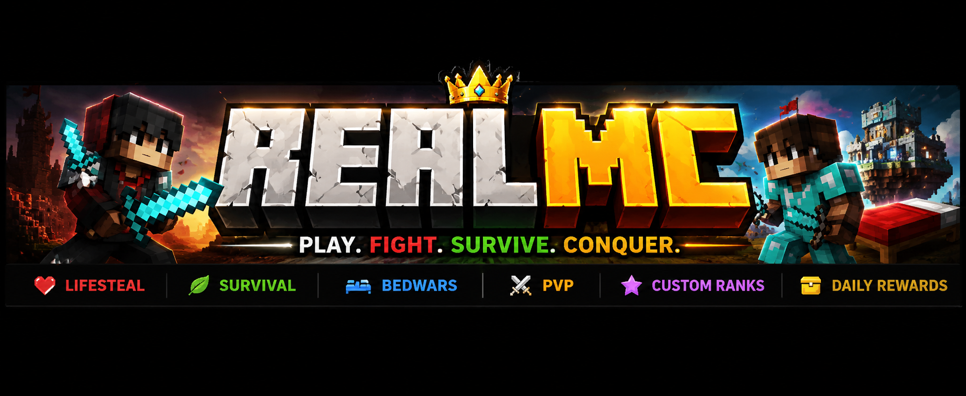 Realmc Minecraft Server banner