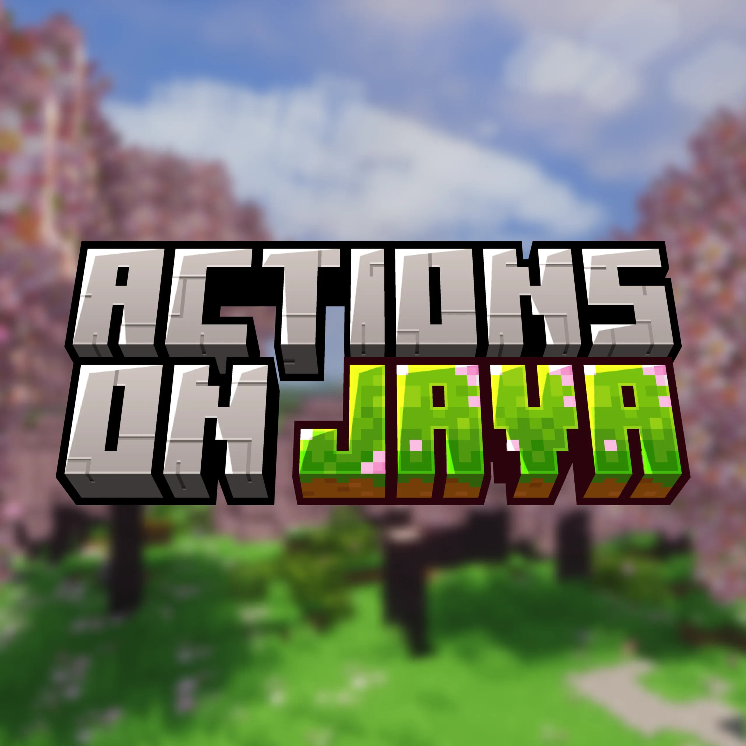 Actions on Java tag banner