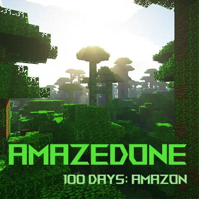 AmazedOne Hardcore Survival: 100 Days in the Amazon Rainforest tag banner