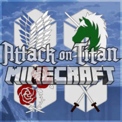 Attack on Titan: Minecraft tag banner