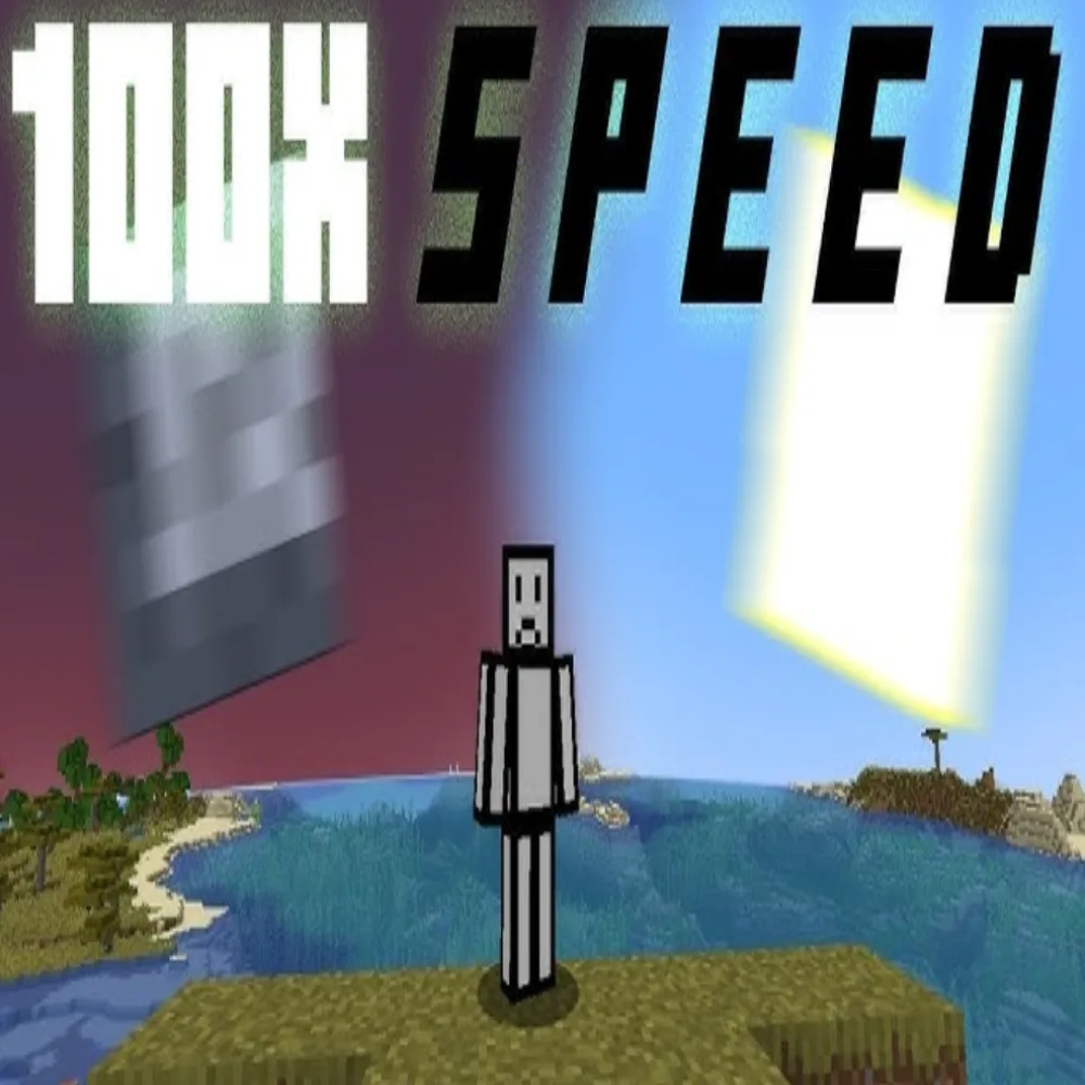 But it's 100x speed (sped up) (high tickrate) tag banner