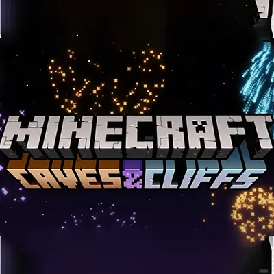 Caves & Cliffs Replicated tag banner