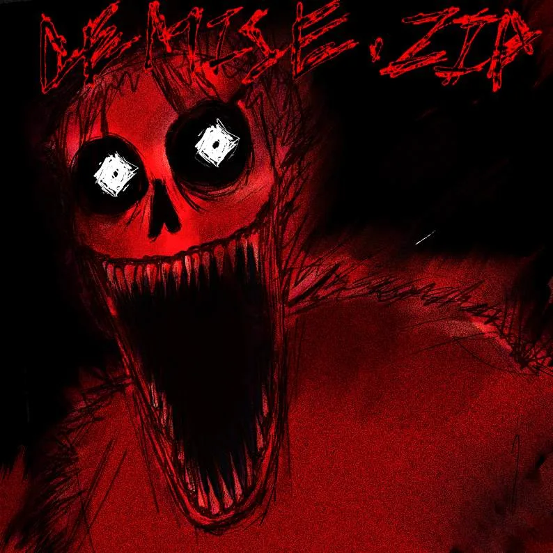 DEMISE.ZIP tag banner
