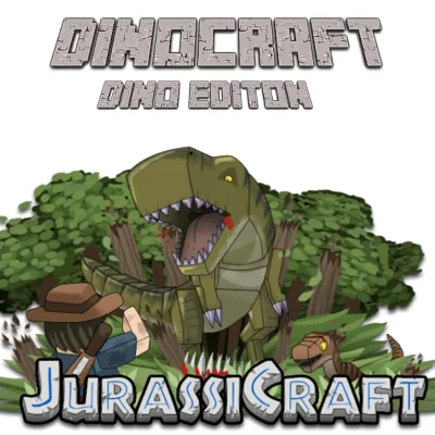 DinoCraft Dino Edition tag banner