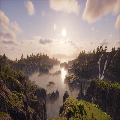 Distant Horizons with Shaders and Teralith terrain mod (ZIII) tag banner