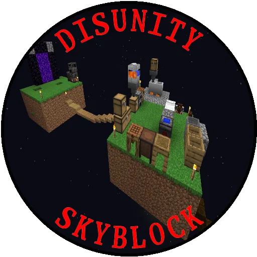 Disunity Skyblock tag banner