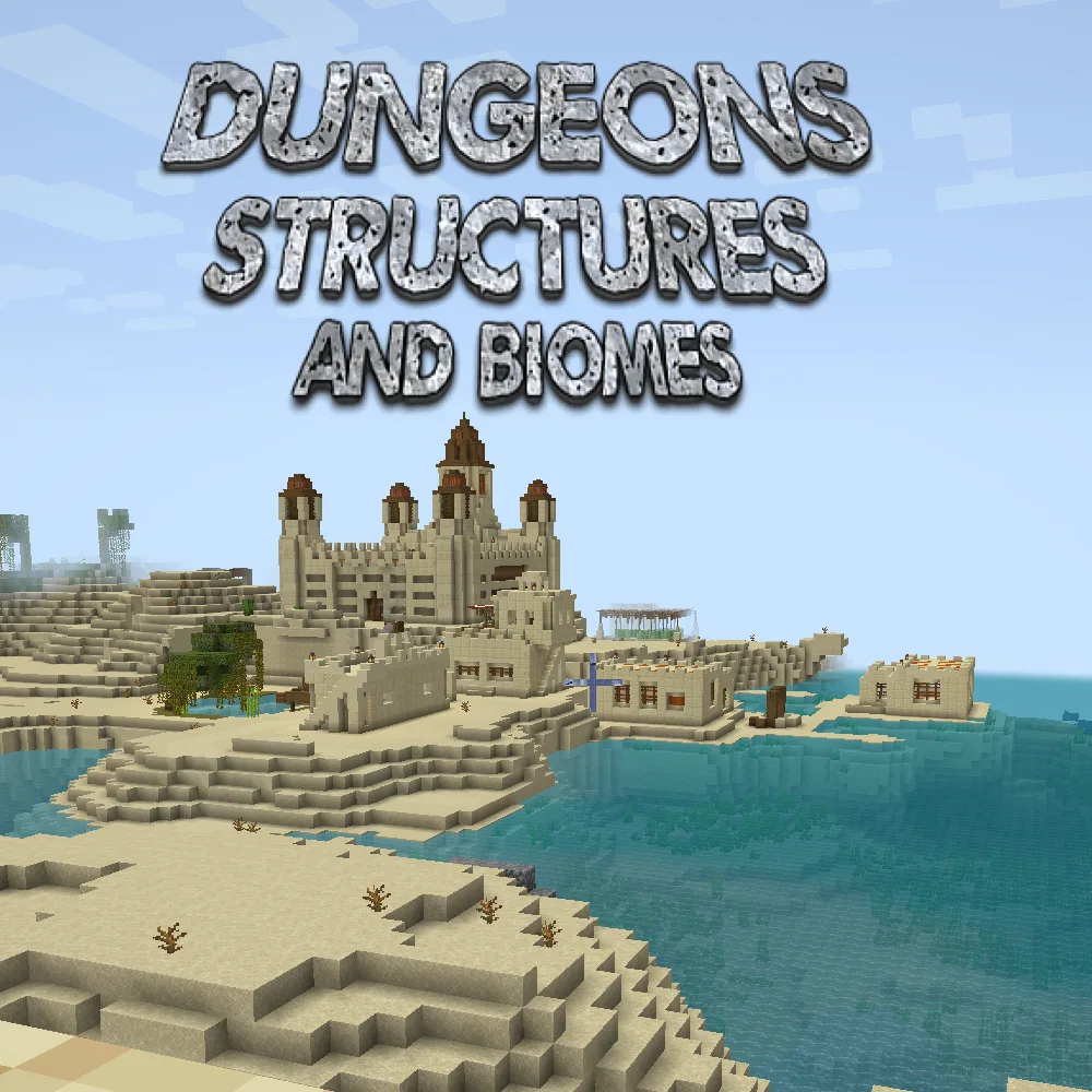 Dungeons, Structures, and Biomes tag banner