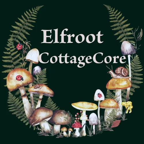 Elfroot CottageCore tag banner