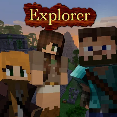 Explorer: A Minecraft Adventure Map and Modpack tag banner
