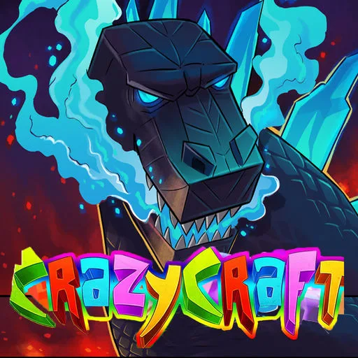 Flames of Crazy Craft tag banner