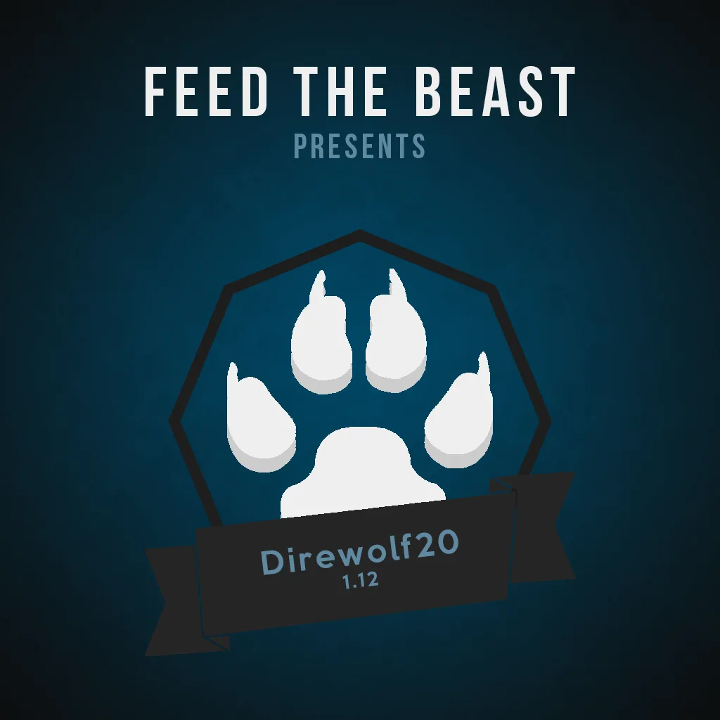 FTB Presents Direwolf20 1.12 tag banner