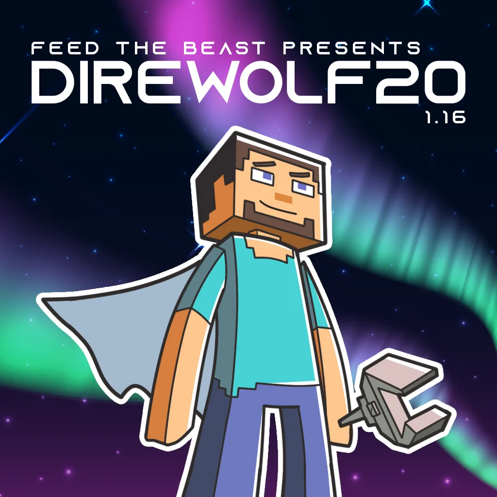 FTB Presents Direwolf20 1.16 tag banner