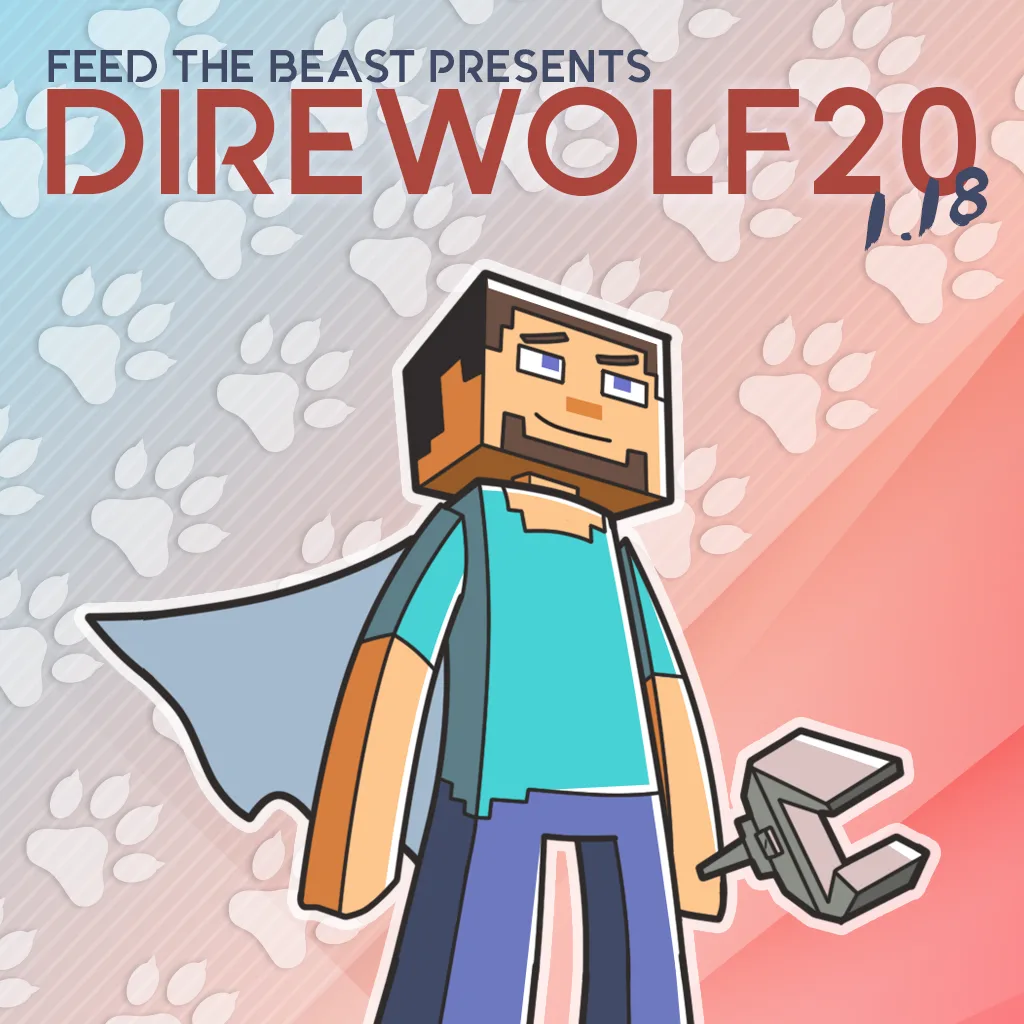 FTB Presents Direwolf20 1.18 tag banner