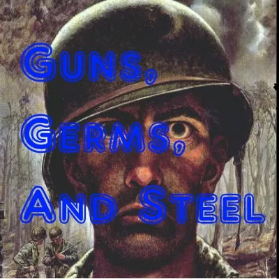 Guns, Germs, and Steel tag banner