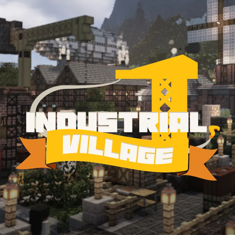 Industrial Village tag banner