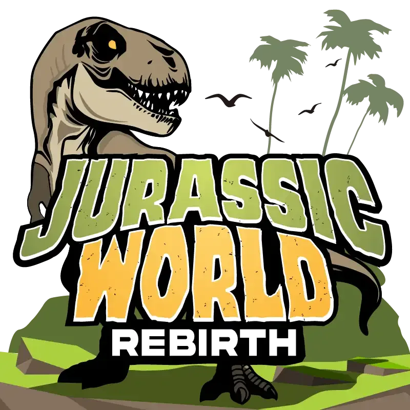 Jurassic World Rebirth tag banner