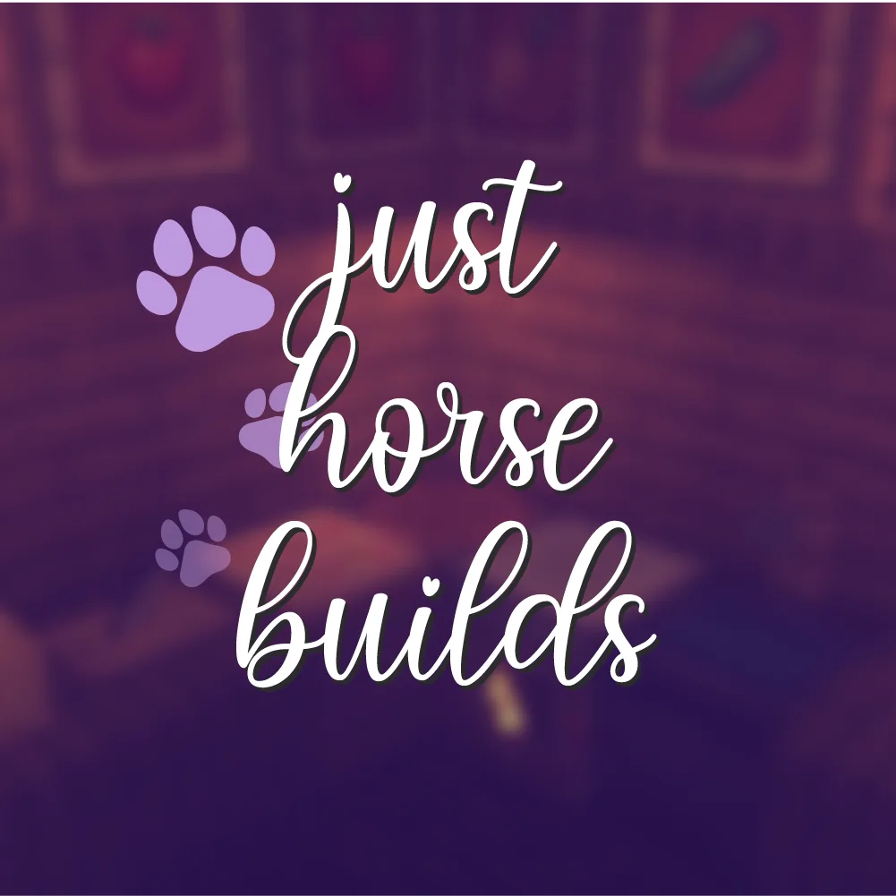 Just Horse Builds tag banner