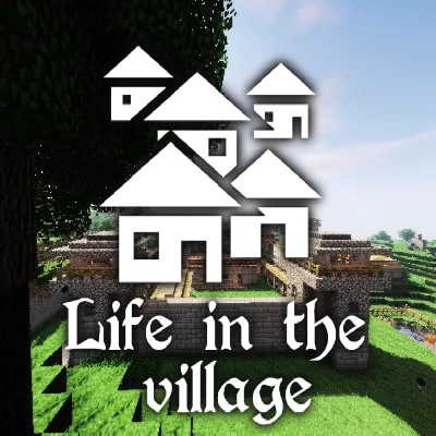 Life in the village tag banner