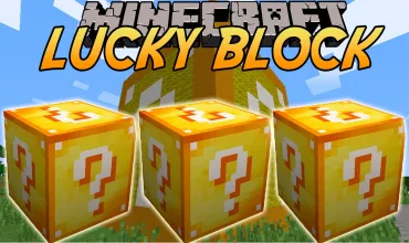 Lucky Block yellow 1.8 tag banner